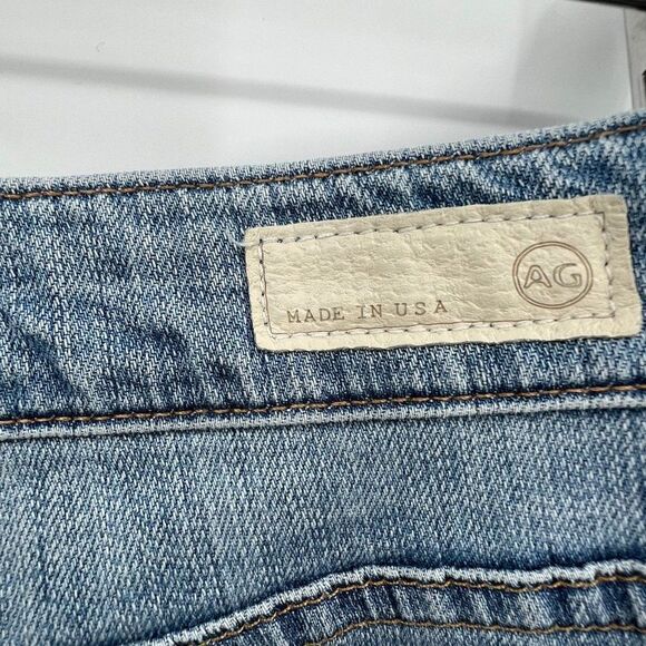 AG Adriano Goldschmied Blue Distressed Tomboy Relaxed Straight Size 31 - Picture 10 of 16